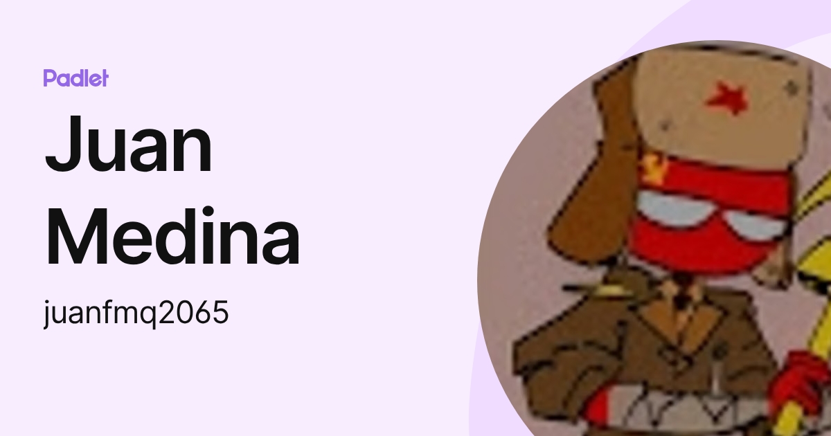Juan Medina (juanfmq2065) profile | Padlet