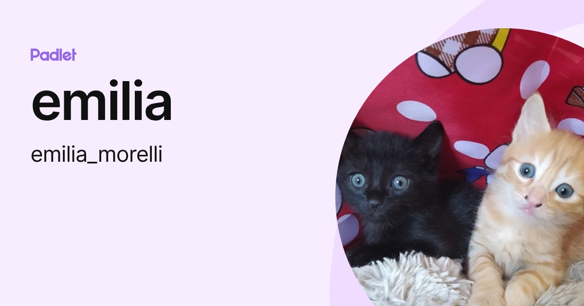 emilia (emilia_morelli) profile | Padlet