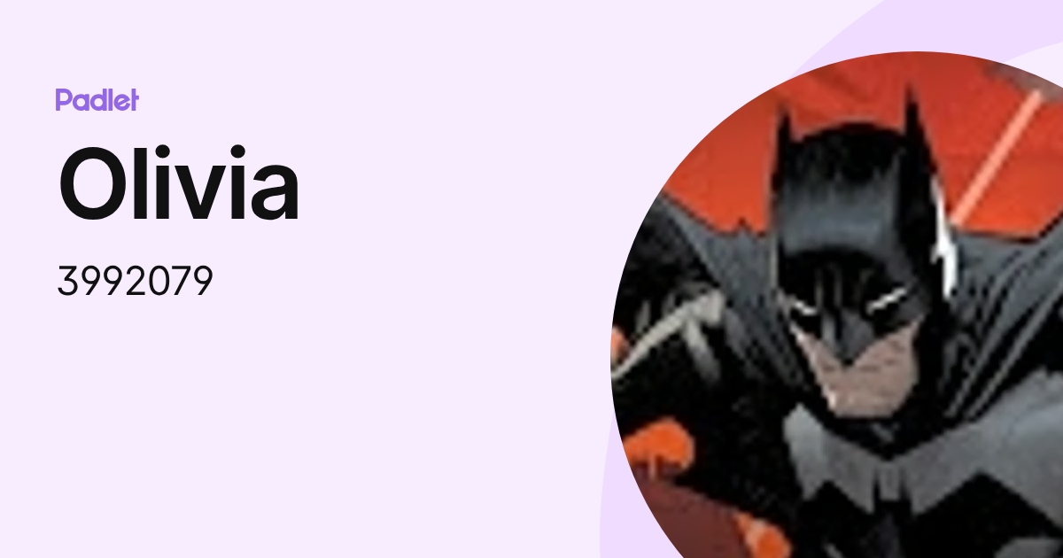 Olivia (3992079) profile | Padlet
