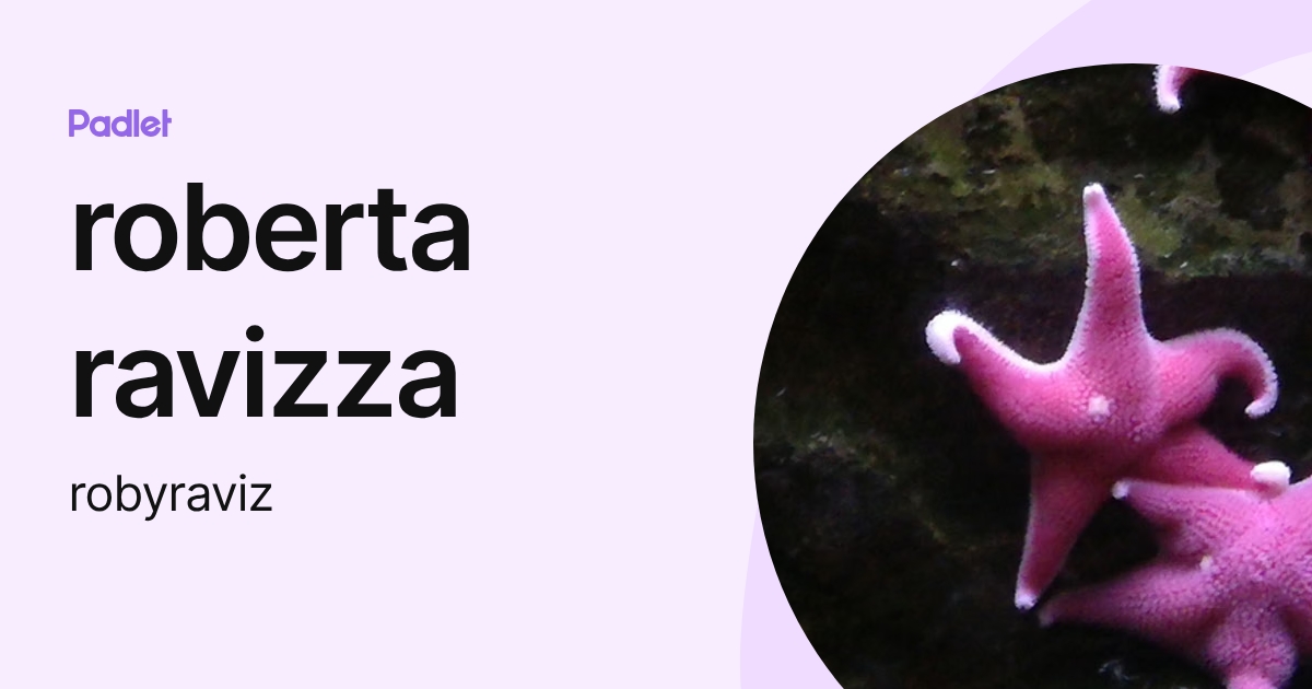 roberta ravizza (robyraviz) profile | Padlet