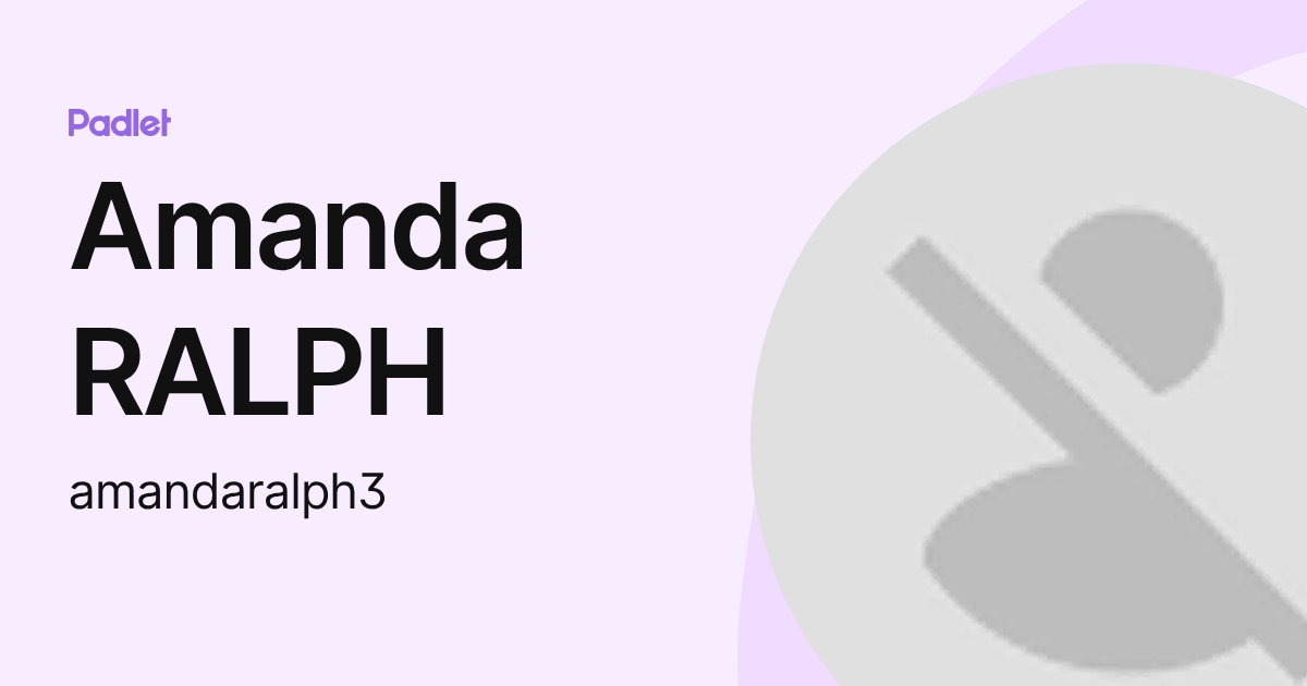 Amanda Ralph Streamer Amanda RALPH (amandaralph3) profile | Padlet