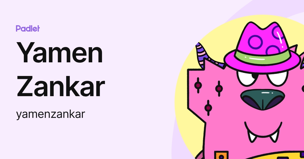 Yamen Zankar (yamenzankar) profile | Padlet