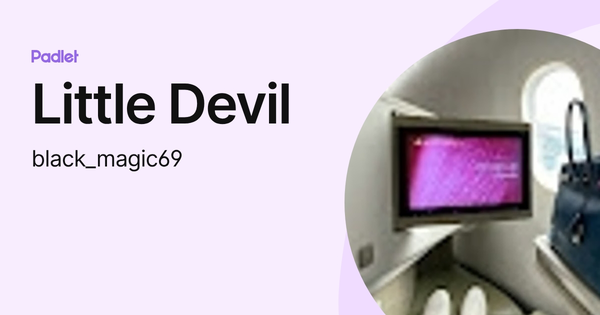 Little Devil (black_magic69) profile | Padlet
