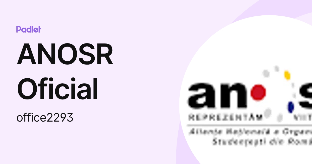 ANOSR Oficial (office2293) profile | Padlet