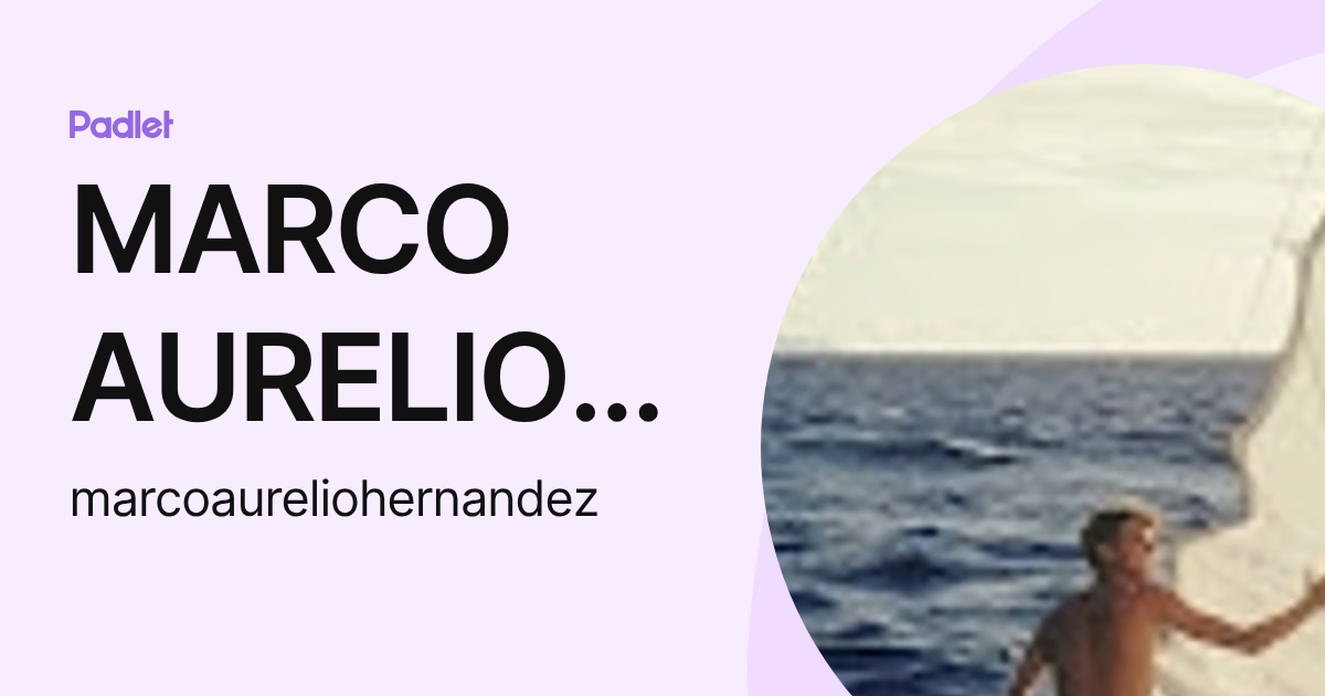 MARCO AURELIO HERNANDEZ SANCHEZ (marcoaureliohernandez) profile | Padlet