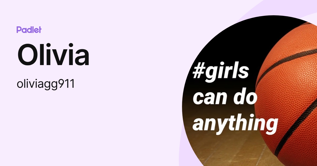 Olivia (oliviagg911) profile | Padlet