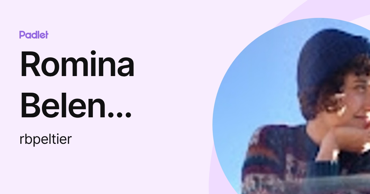 Romina Belen Peltier (rbpeltier) profile | Padlet