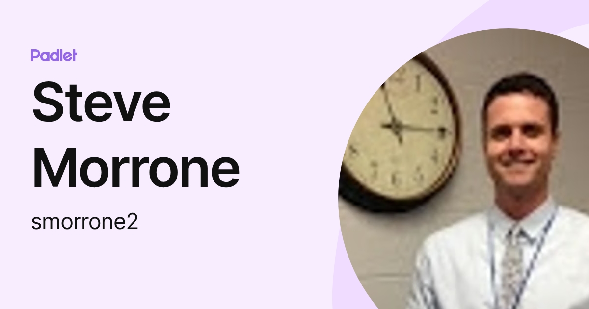 Steve Morrone (smorrone2) profile | Padlet