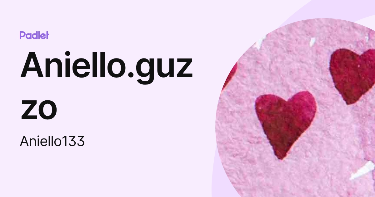 Aniello.guzzo (Aniello133) profile | Padlet
