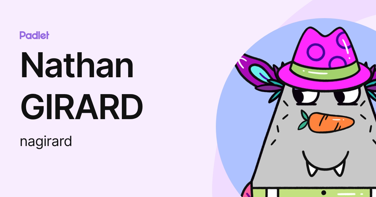 Nathan GIRARD (nagirard) profile | Padlet