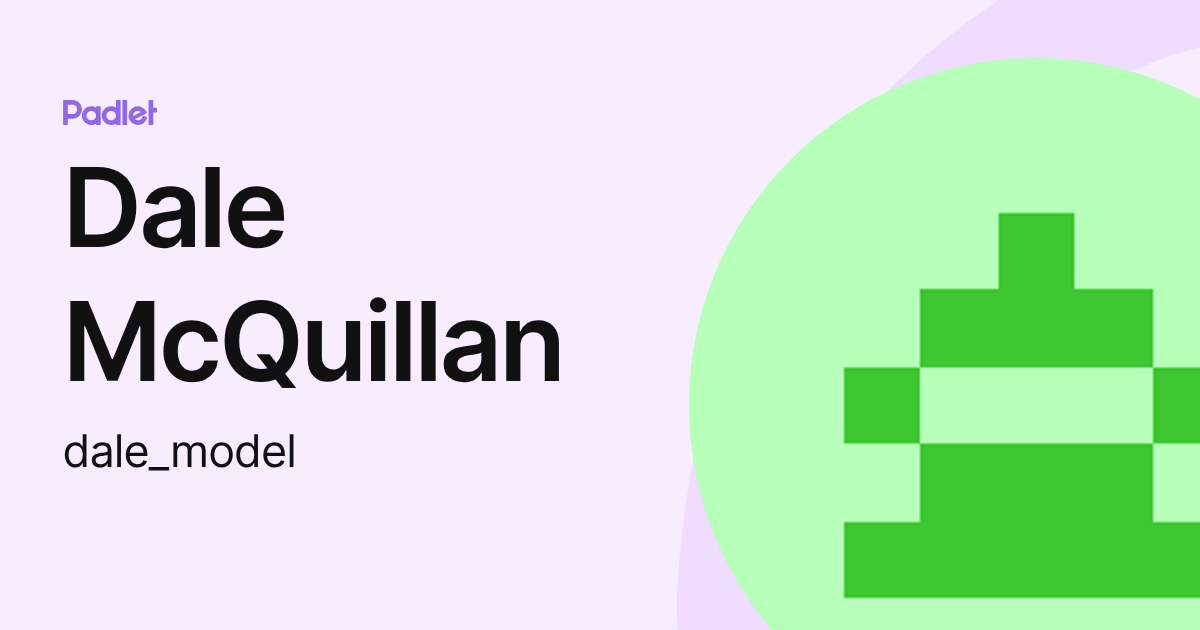 Dale McQuillan (dale_model) profile | Padlet