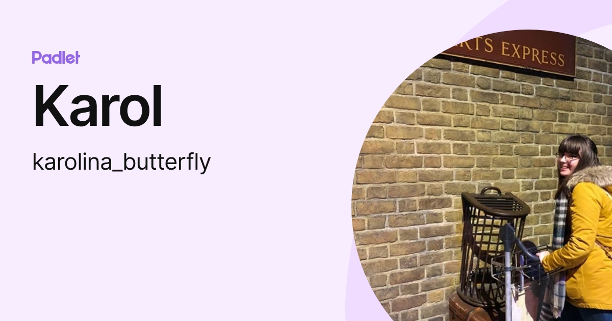 Karol (karolina_butterfly) profile | Padlet