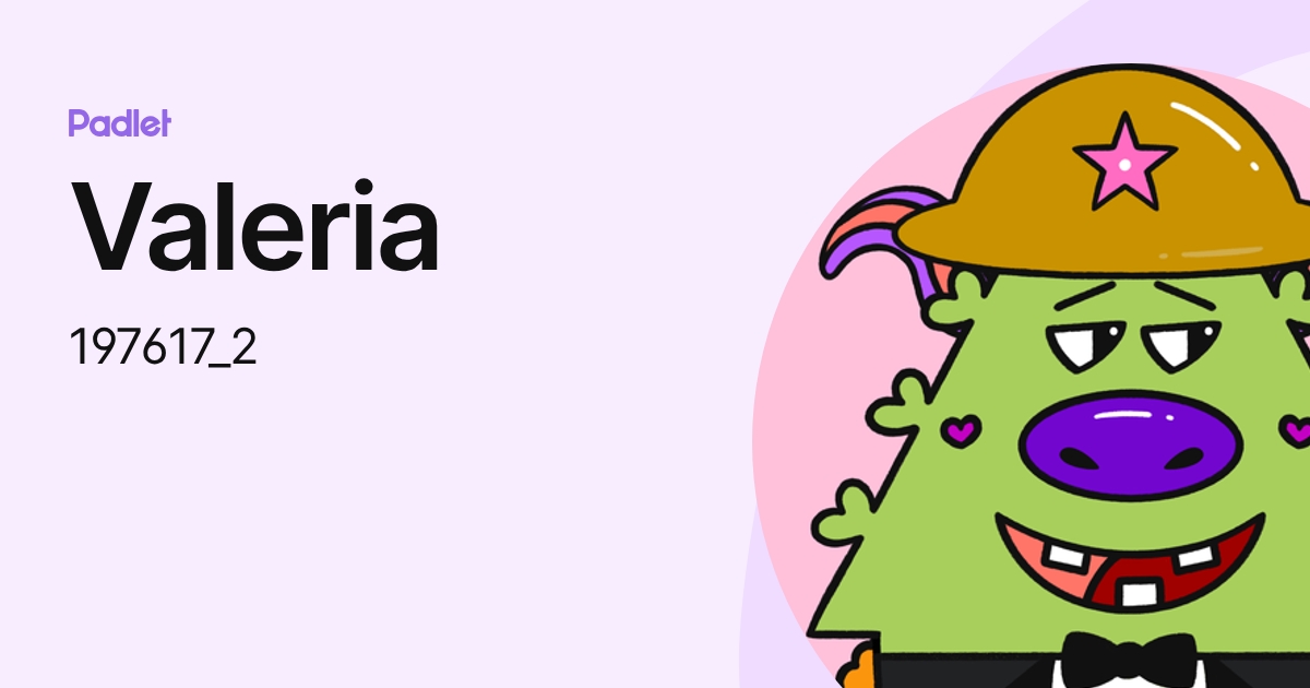 Valeria (197617_2) profile | Padlet