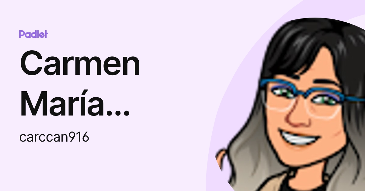 Carmen María Arcos Cañete (carccan916) profile | Padlet