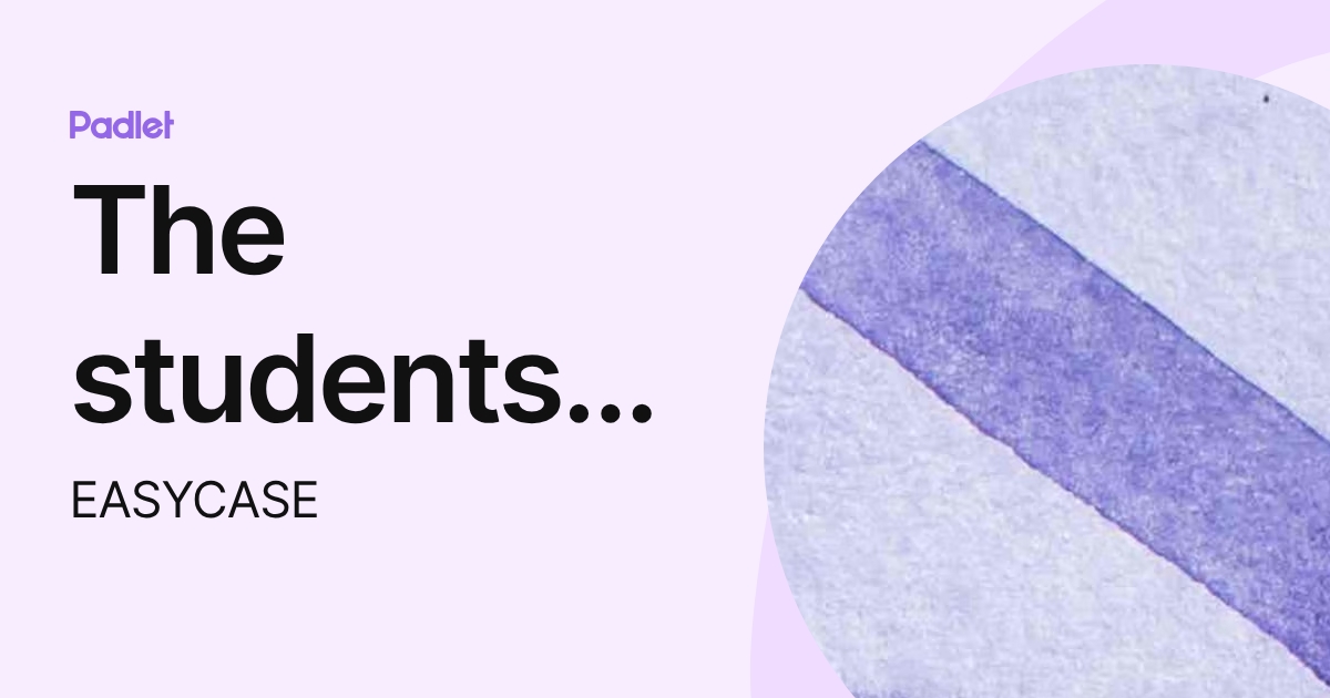 The students of the medeniyet (EASYCASE) profile | Padlet