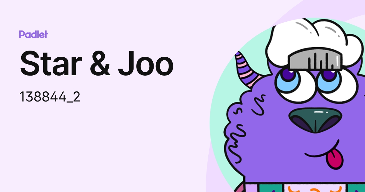 Star & Joo (138844_2) profile | Padlet
