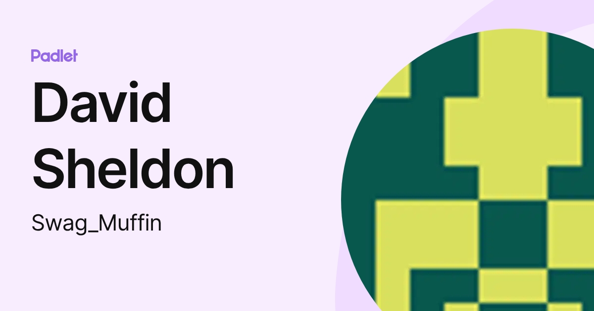 David Sheldon (Swag_Muffin) profile | Padlet