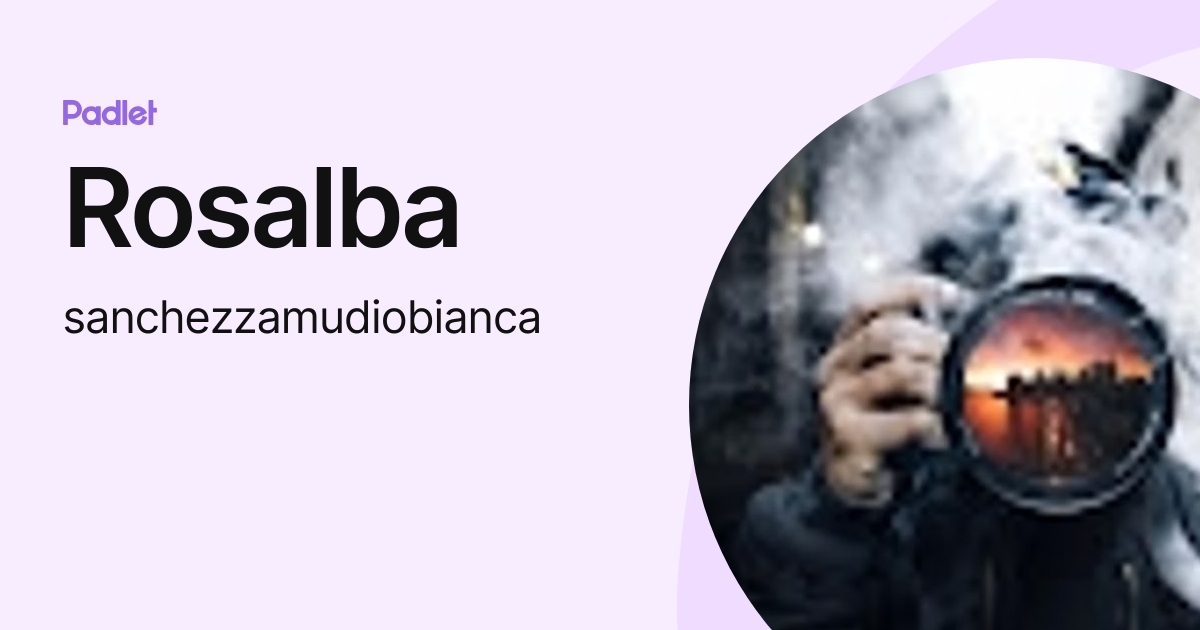Bianca Sánchez Zamudio (sanchezzamudiobianca) profile | Padlet