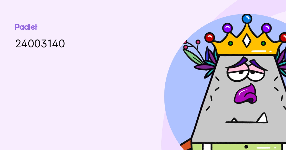 24003140 profile | Padlet