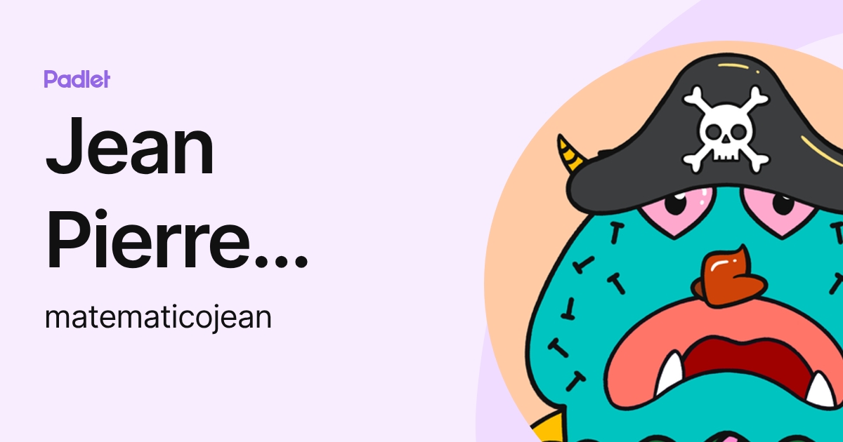 Jean Pierre Caetano de Oliveira (matematicojean) profile | Padlet