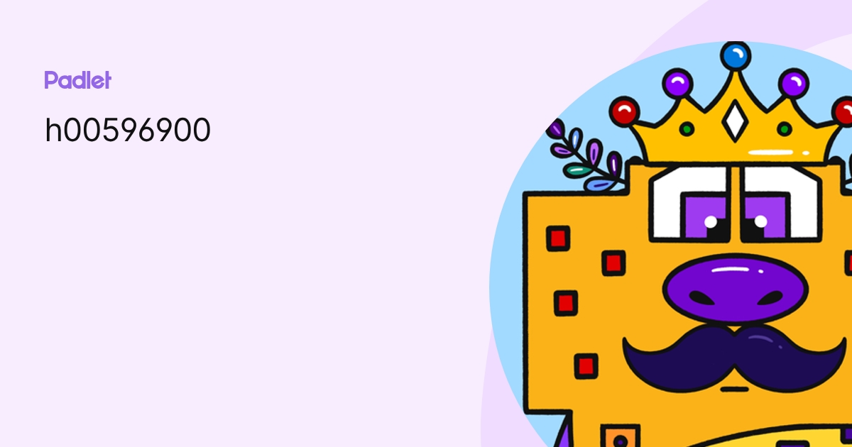 h00596900 profile | Padlet