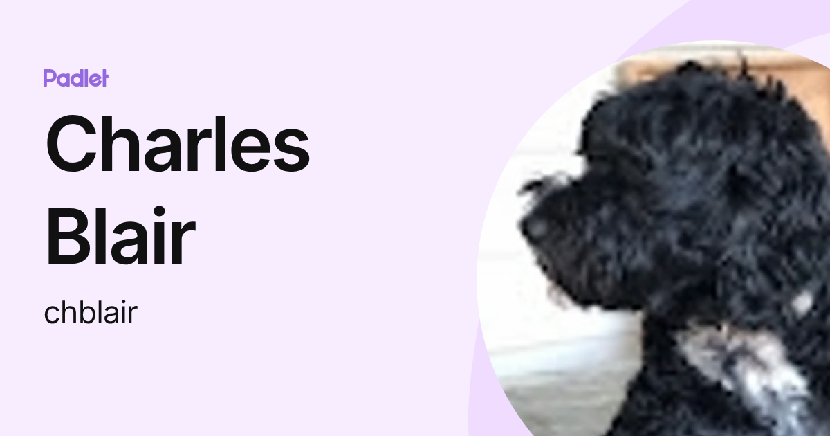 Charles Blair (chblair) profile | Padlet