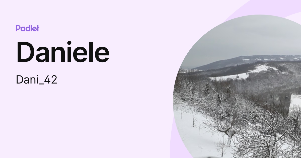 Daniele (Dani_42) profile | Padlet