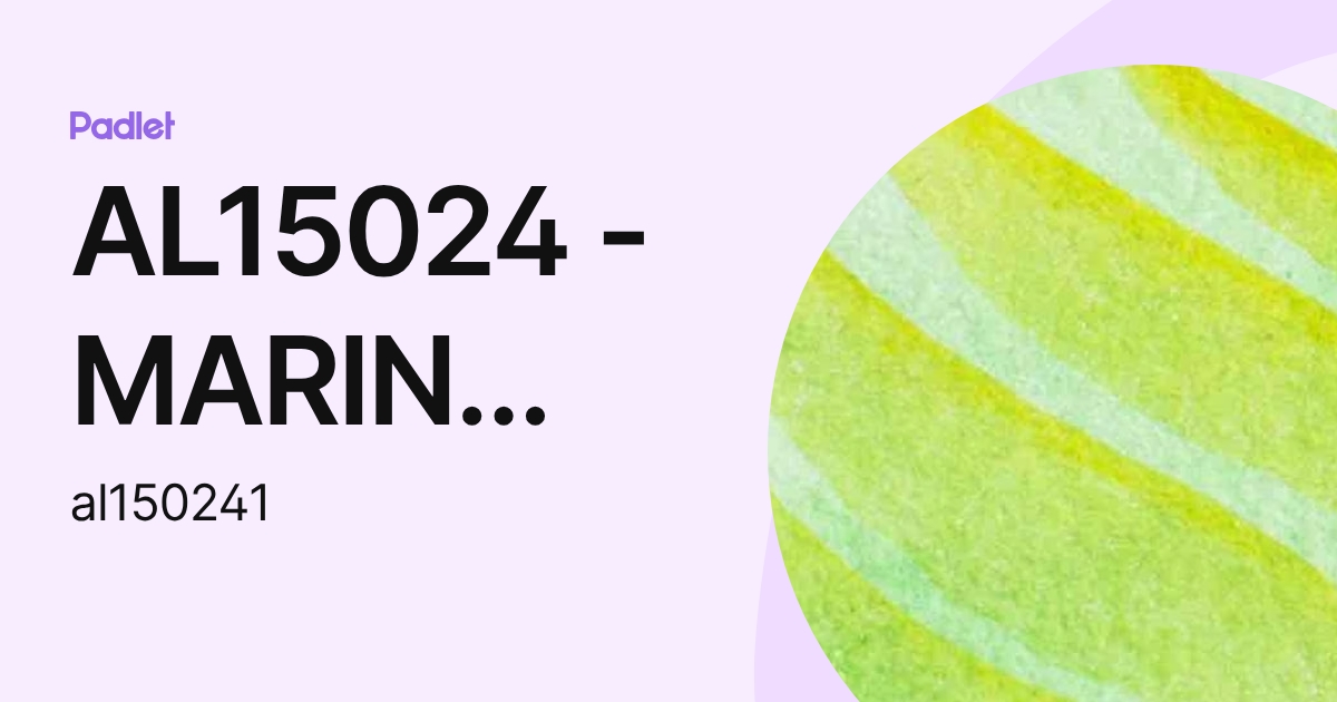 AL15024 - MARIN ESPINOZA. Arantza (al150241) profile | Padlet