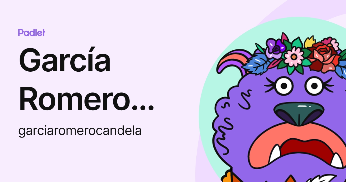 García Romero Candela (garciaromerocandela) profile | Padlet