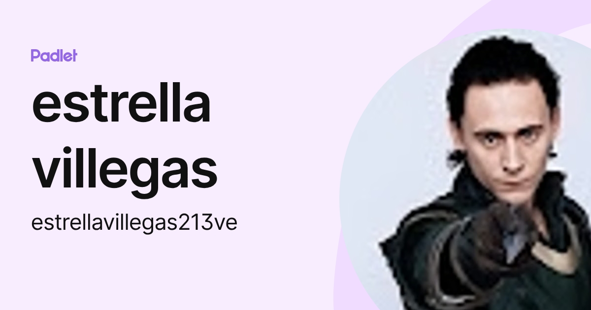 estrella villegas (estrellavillegas213ve) profile | Padlet