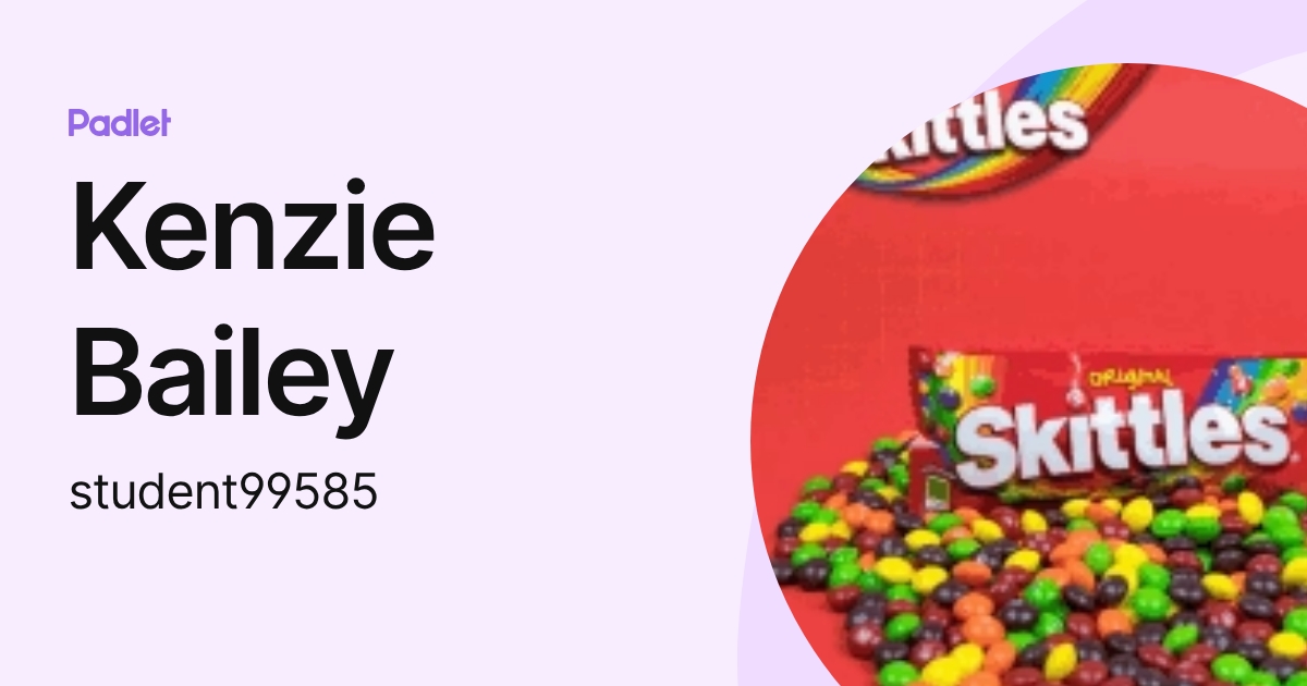 Kenzie Bailey (student99585) profile | Padlet