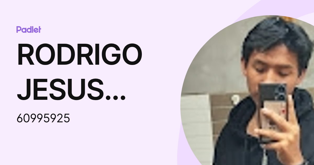 RODRIGO JESUS ALVAREZ CHALLCO (60995925) profile | Padlet