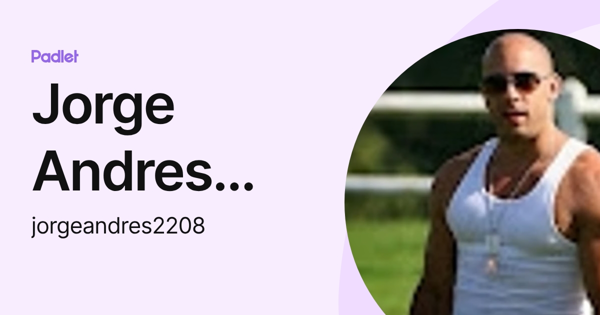 Jorge Andres Arcila Garcia (jorgeandres2208) profile | Padlet