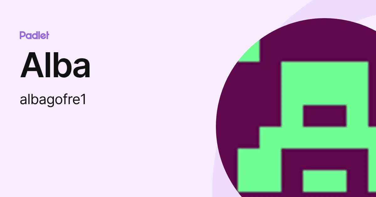 Alba (albagofre1) profile | Padlet