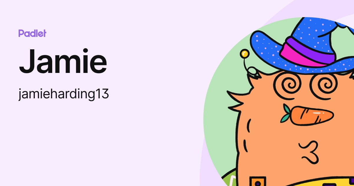 Jamie (jamieharding13) profile | Padlet