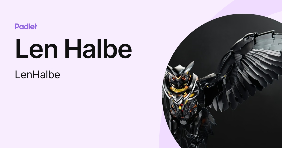 Len Halbe (LenHalbe) profile | Padlet
