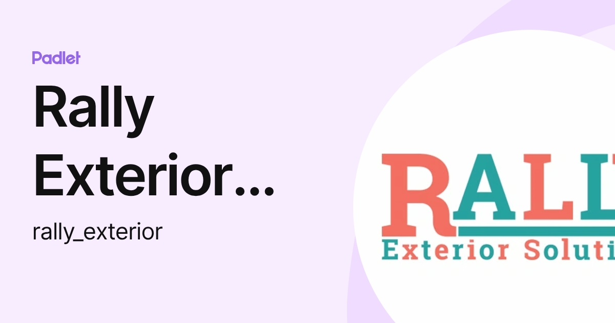 Padlet Walk Rally Using Rally Exterior Solutions (rally_exterior) profile | Padlet