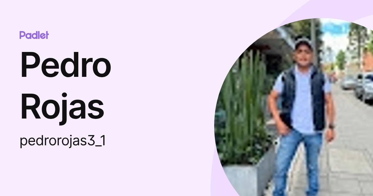 Pedro Rojas (pedrorojas3_1) profile | Padlet