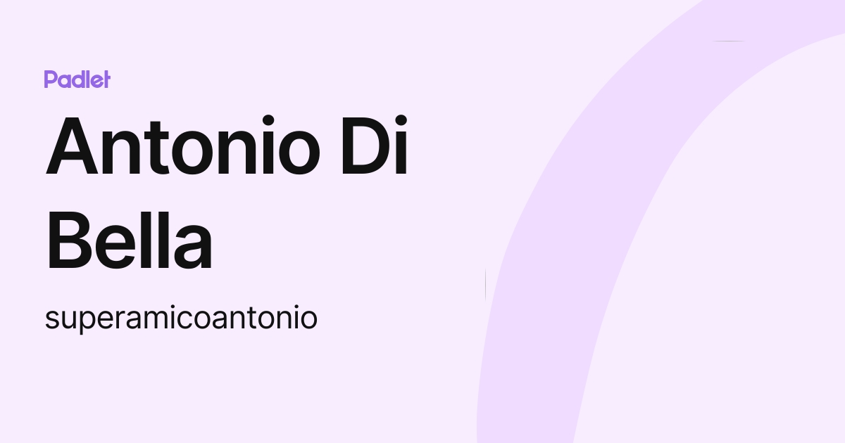 antonio di bella prima moglie
