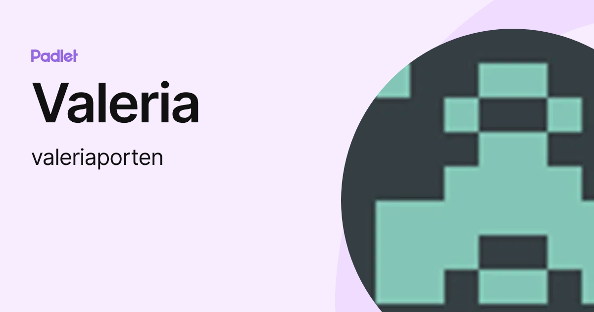 Valeria (valeriaporten) profile | Padlet