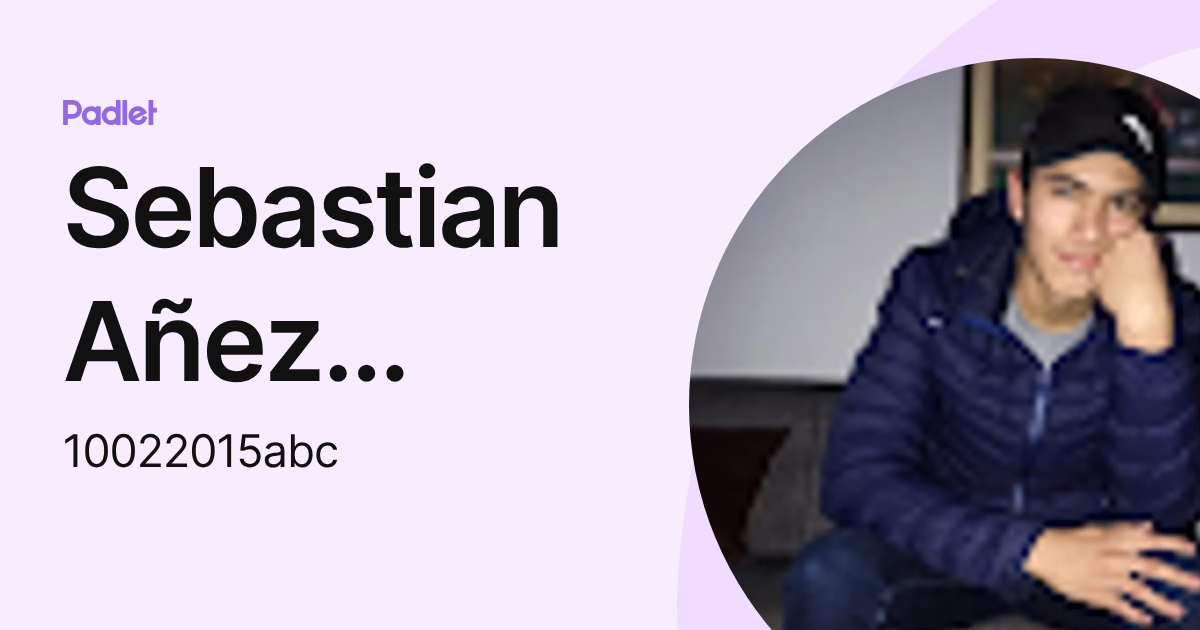 Sebastian Añez Suarez (10022015abc) profile | Padlet
