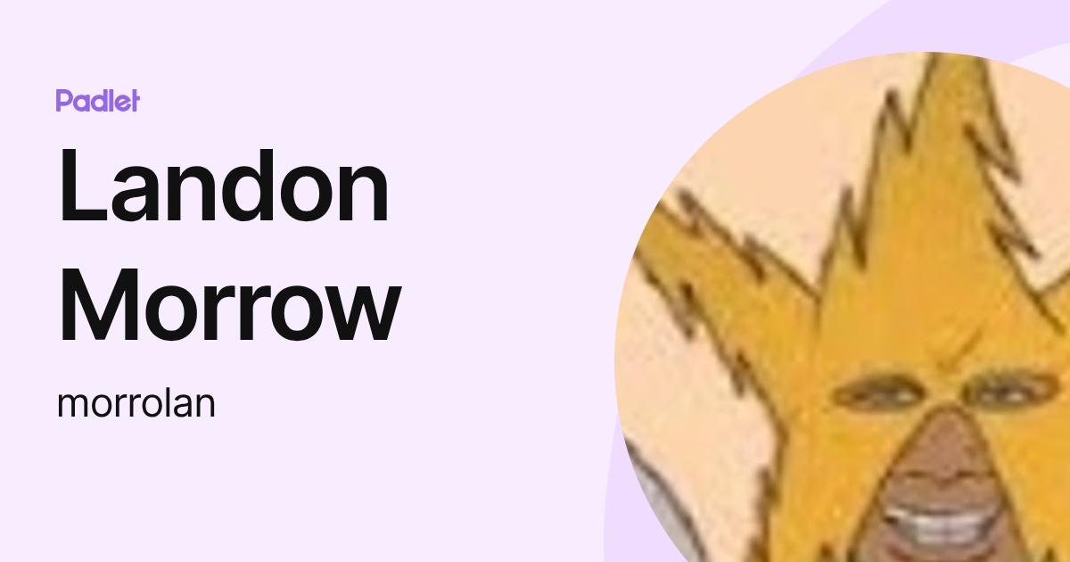 Landon Morrow (morrolan) profile | Padlet