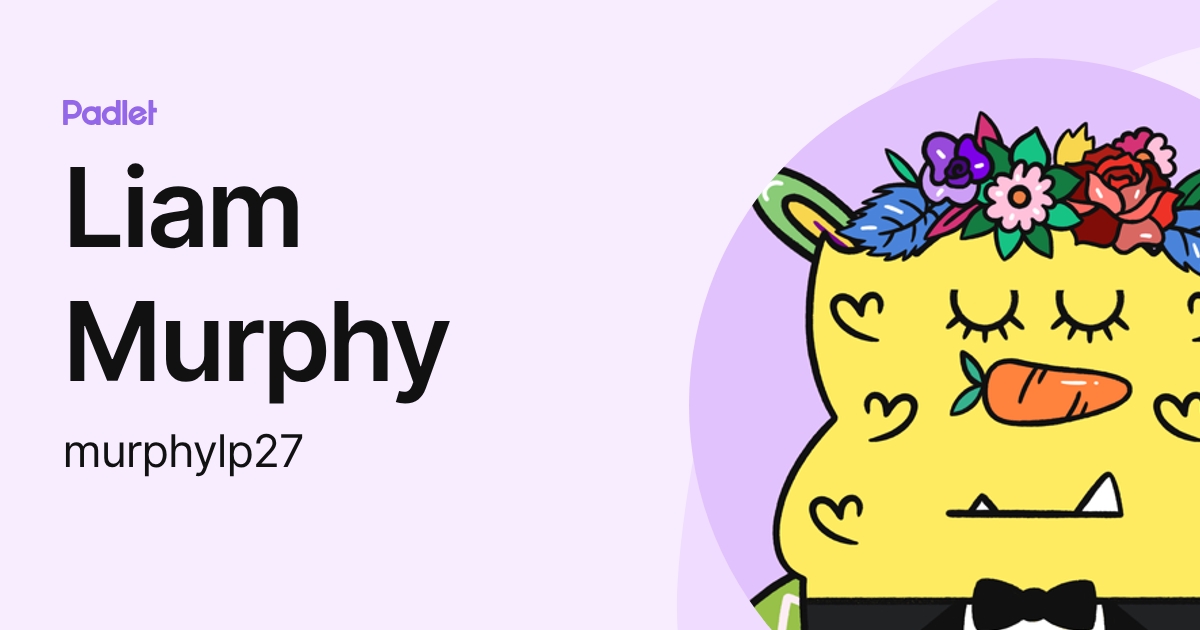 Liam Murphy (murphylp27) profile | Padlet