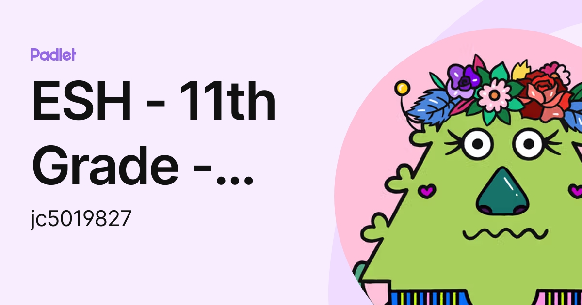 ESH 11th Grade Joseph Claros Pineda jc5019827 Profile Padlet esh-11th-grade-joseph-claros-pineda-jc5019827-profile-padlet