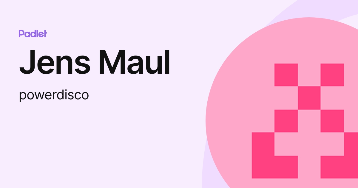 Jens Maul (powerdisco) profile | Padlet