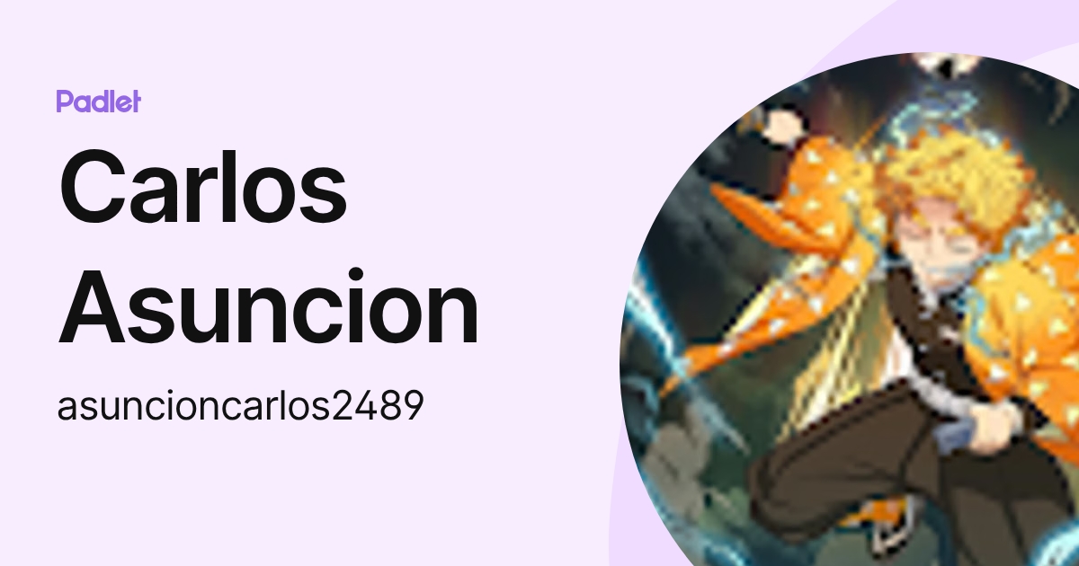 Carlos Asuncion (asuncioncarlos2489) profile | Padlet