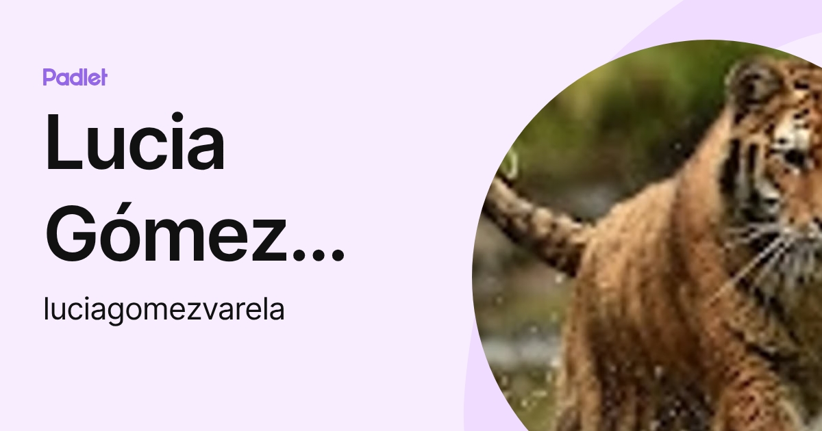 Lucia Gómez Varela (luciagomezvarela) profile | Padlet