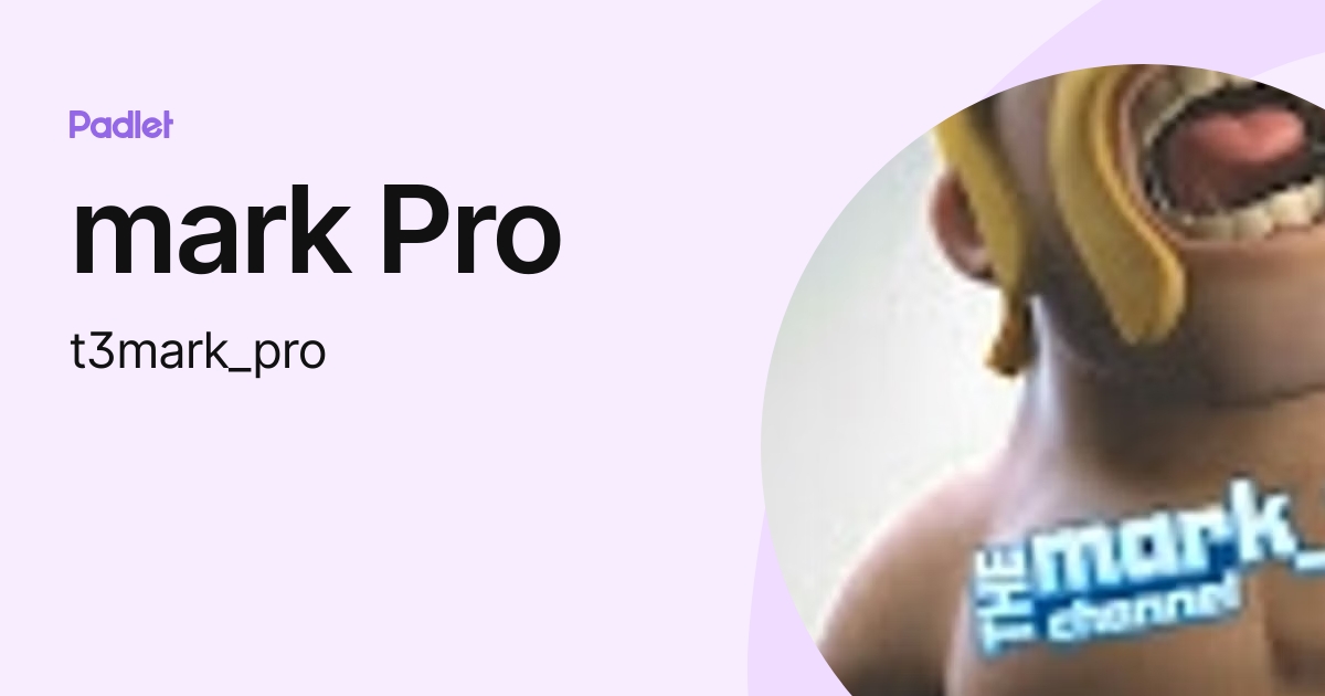 mark Pro (t3mark_pro) profile | Padlet