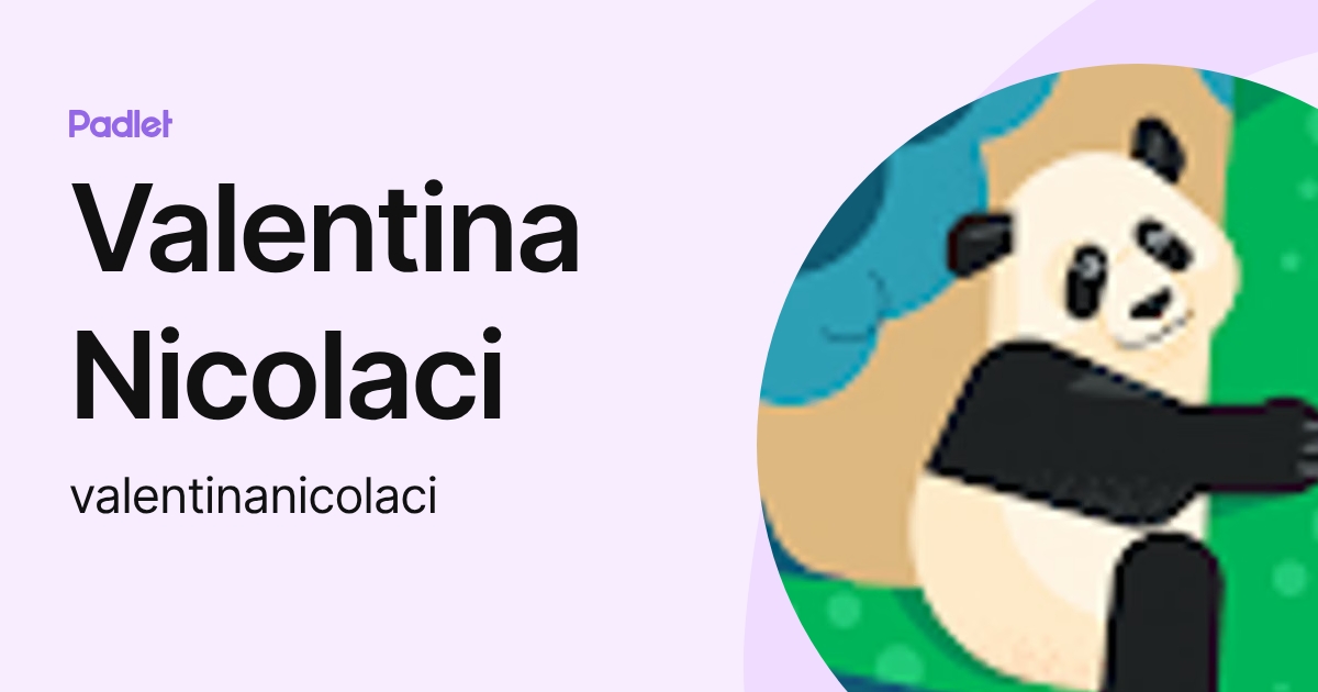 Valentina Nicolaci (valentinanicolaci) profile | Padlet