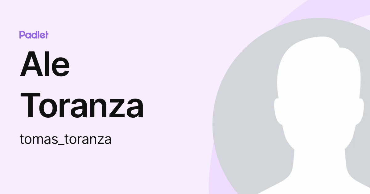 Ale Toranza (tomas_toranza) profile | Padlet